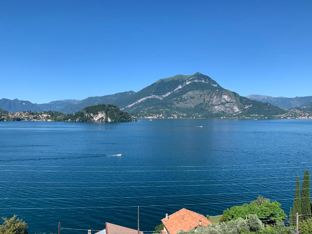 Clear daytime view across Lake Como from the property